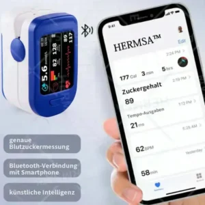 HERMSA™ Hochpräzises, multifunktionales, nicht-invasives Medizinisches Gerät – 99,99% Genauigkeit!Kompatibel mit iOS und Android Smartphones